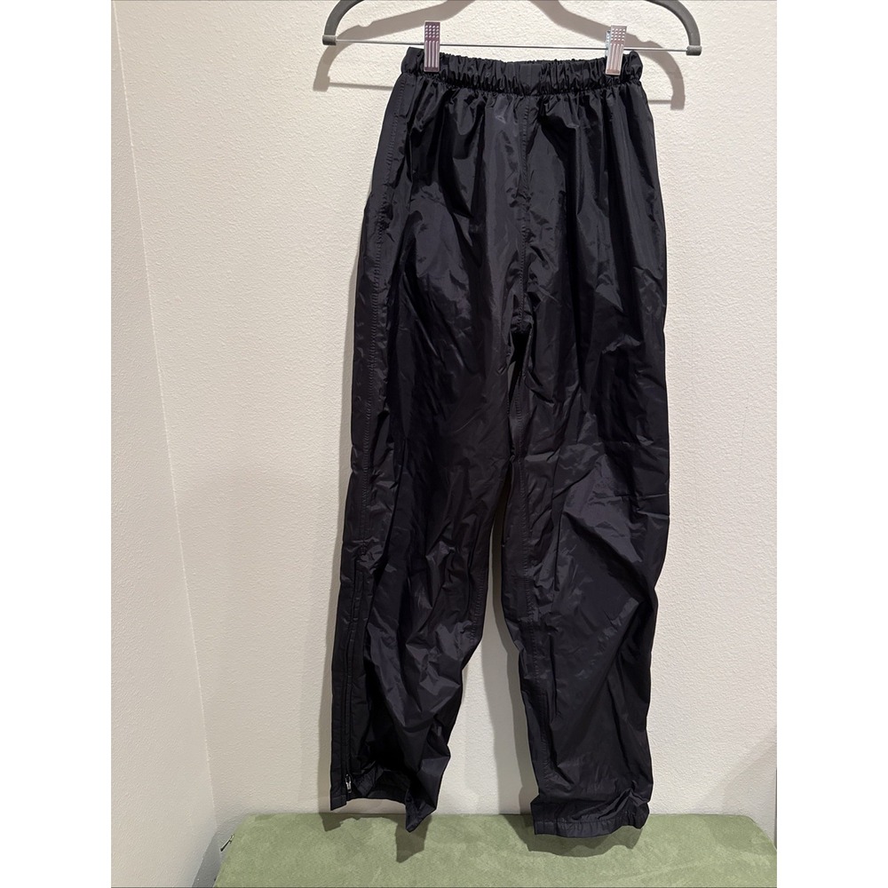 Vintage REI Pants Women 8 (fit Smaller, Lay Flat‎ 9.5" W) Black Gore-Tex Pull On